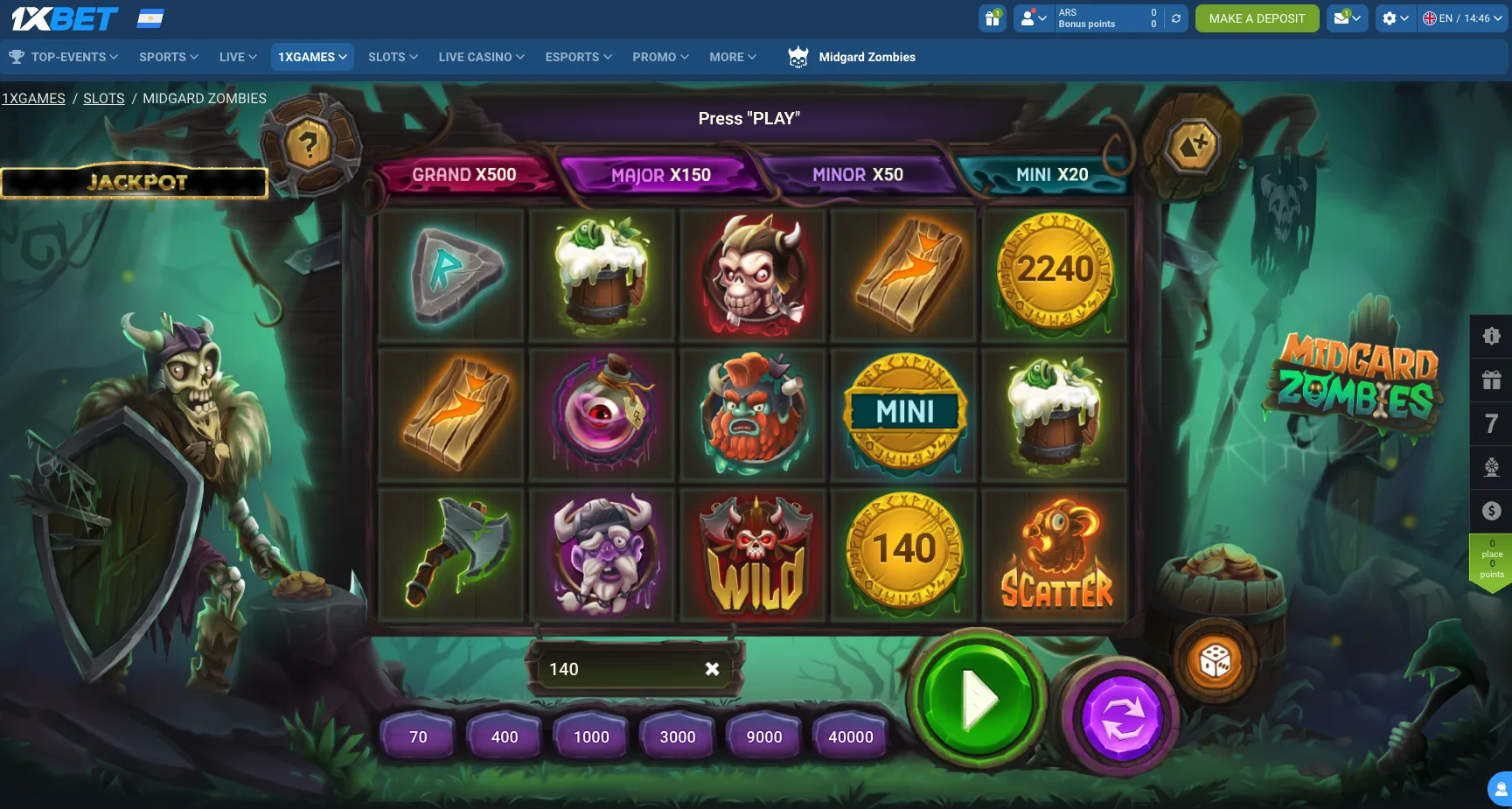 Pin Up slot session screen used to discuss high-RTP game selection beyond the lobby list