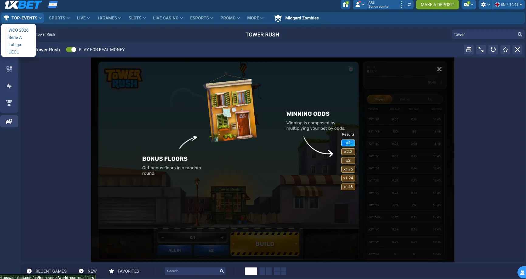 Pin Up slot feature screen used to compare RTP expectations with volatility spikes